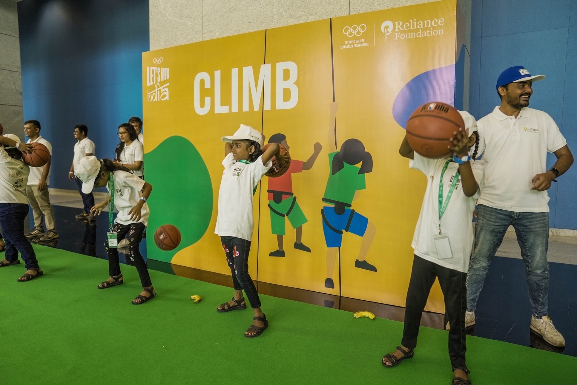 The kids took part in various sporting activities as part of the Let's Move India celebration in Mumbai