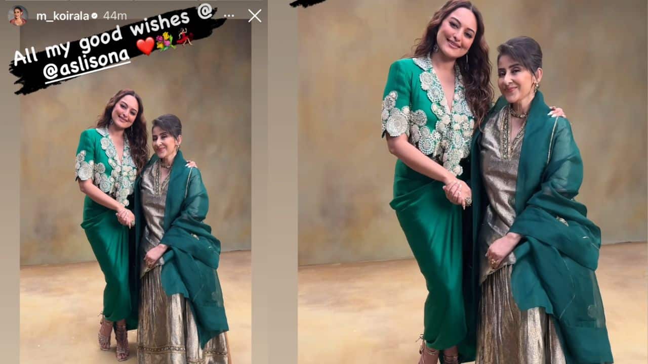 Sonakshi Sinha receives 'best wishes' from her Heeramandi co-actor Manisha Koirala on her wedding day with Zaheer Iqbal