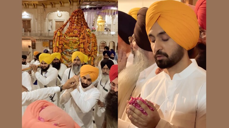 Diljit Dosanjh offers prayers at Gurdwara in Delhi, also participates ...