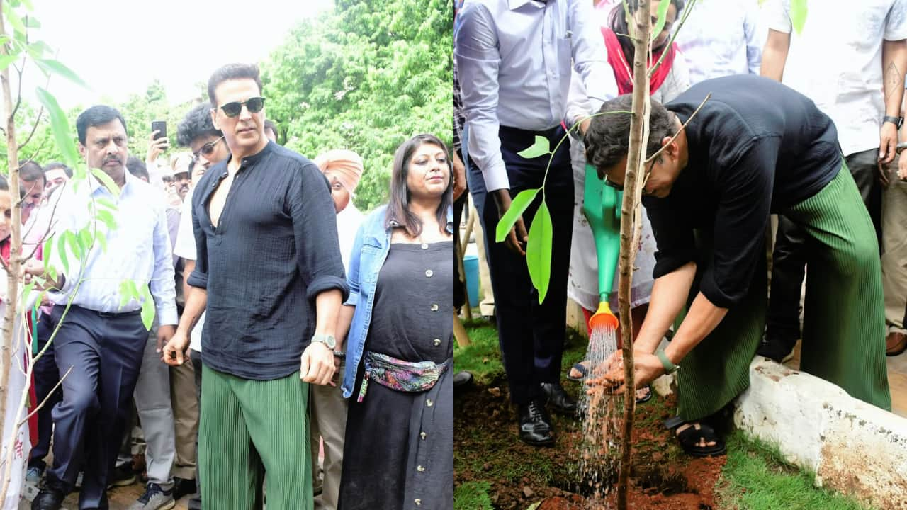 Akshay Kumar pays tribute to his late parents by leading a plantation drive