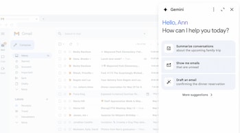 The Gemini sidebar in Gmail