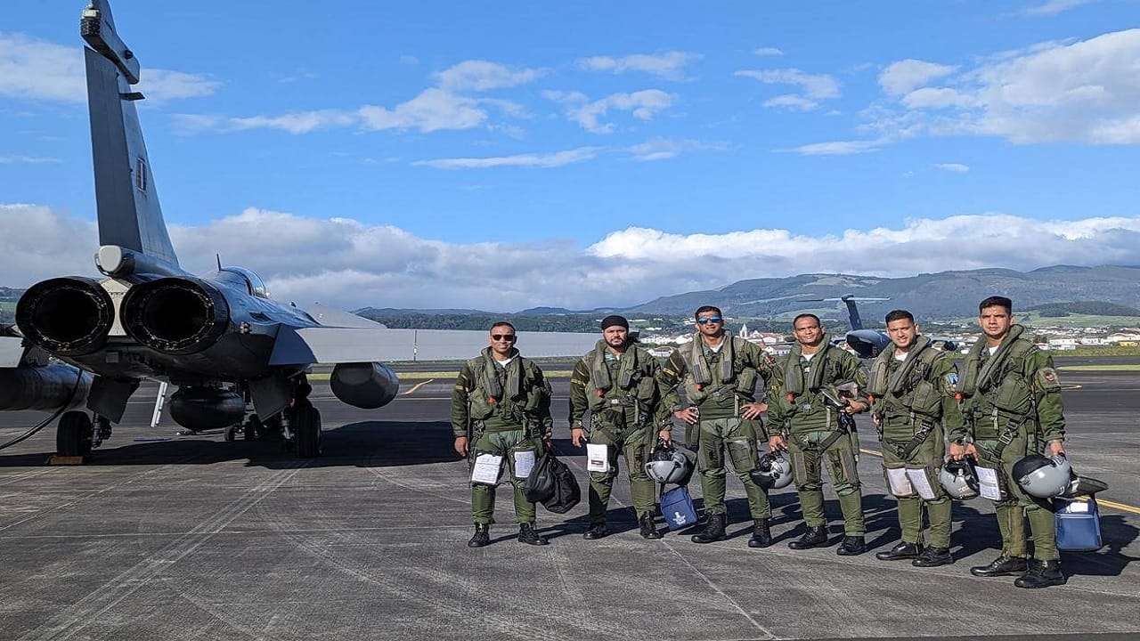 The contingent split into two teams and conducted a joint exercise with the Egyptian AF and Hellenic AF in Egypt and Greece respectively.(IAF Photo)