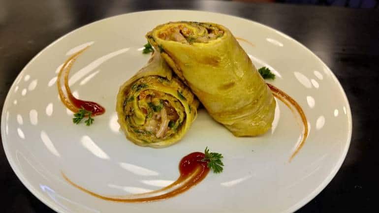 Quick recipes: Egg and Chesse Roll