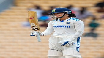 Smriti Mandhana during a one-off test cricket match between India and South Africa, at the MA Chidambaram Stadium, in Chennai (PTI Photo)