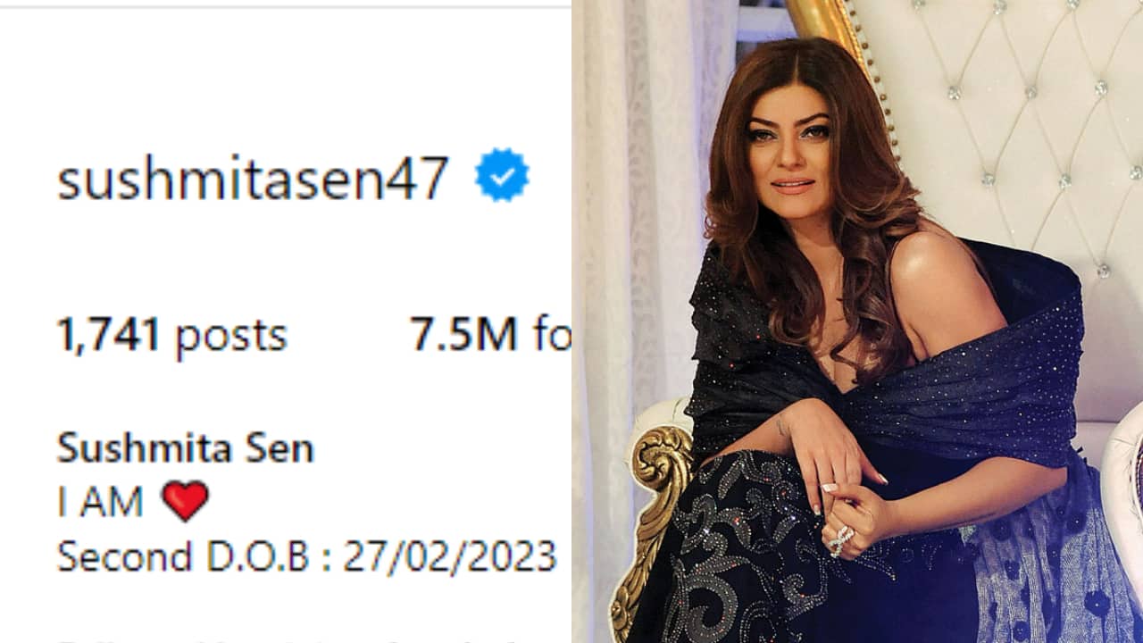 Sushmita Sen changes her Instagram bio, adds her second  birth date after heart attack in 2023