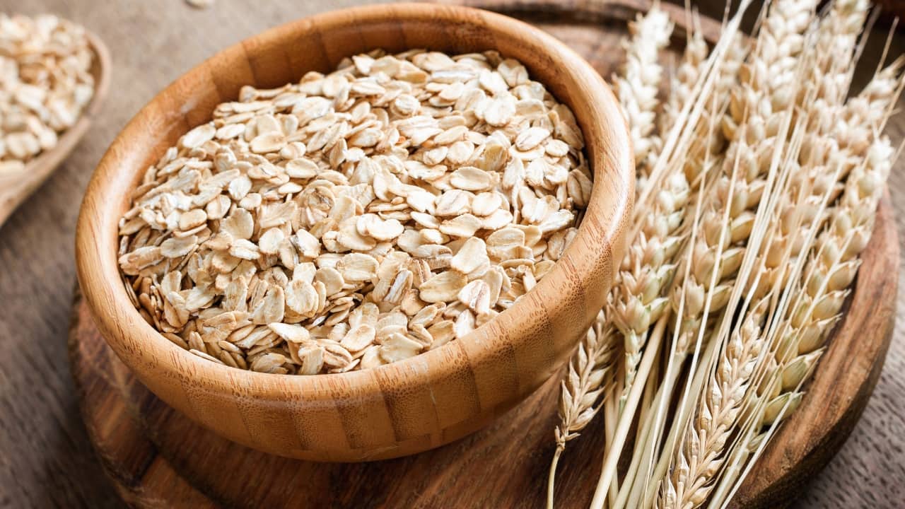 Oats: High in soluble fiber, oats can help reduce LDL cholesterol (the &quot;bad&quot; cholesterol). Starting your day with a bowl of oatmeal can provide you with a significant amount of fiber. You can also add fruits or nuts to enhance the taste and nutritional value. Soluble fiber in oats helps by forming a gel in the digestive tract that traps cholesterol-rich bile acids. (Image: Canva)