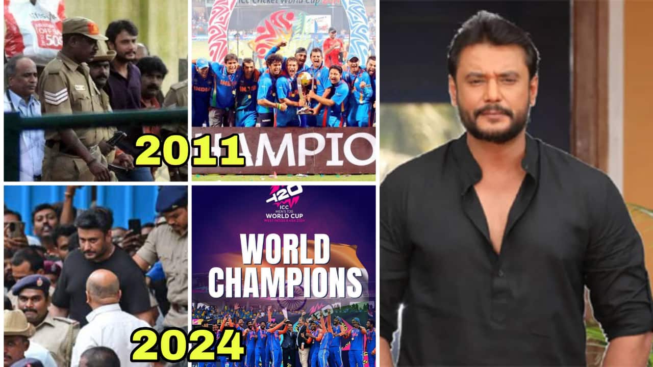 Netizens find connection between Darshan and Team India winning World Cups, a user says, "whenever he goes to jail, India wins", see hilarious memes