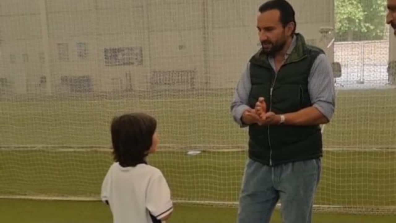 Saif Ali Khan educates son Taimur about his family’s cricket history Saif Ali Khan educates son Taimur about his family’s cricket history
