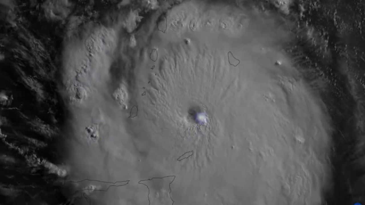 Watch: Satellite monitors extremely dangerous hurricanes on Caribbean Island