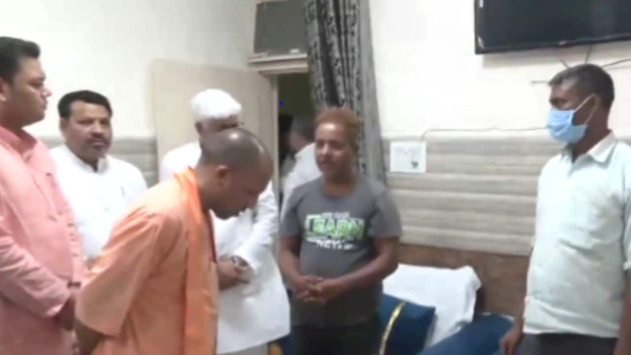 Hathras stampede: UP CM Yogi Adityanath meets victims