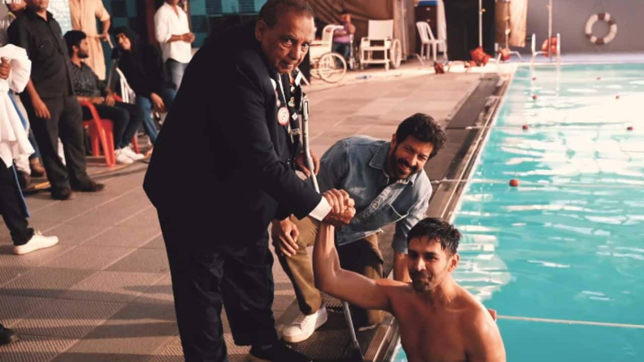 Kartik Aaryan reveals he got teary-eyed while shooting medal winning scene in Chandu Champion, Watch BTS video