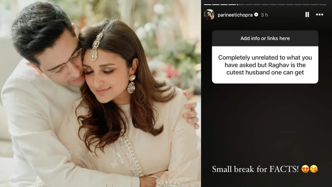 Parineeti Chopra takes a ‘small break for facts’ when a fan calls husband Raghav Chadha ‘cutest’ Parineeti Chopra takes a ‘small break for facts’ when a fan calls husband Raghav Chadha ‘cutest’
