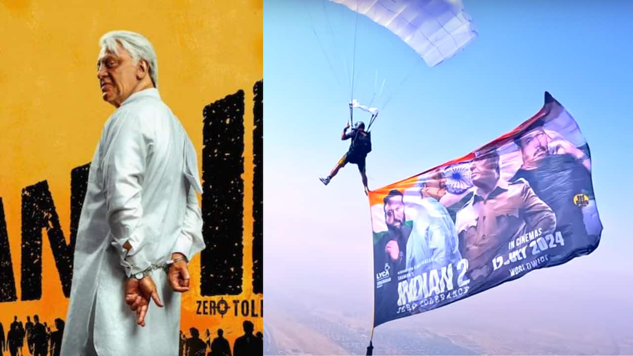 'Indian 2' dominates Dubai skies with dazzling film poster unveiling