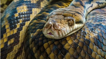 This is the second such snake-swallowing incident in the region in a month. (Representational image: Unsplash)