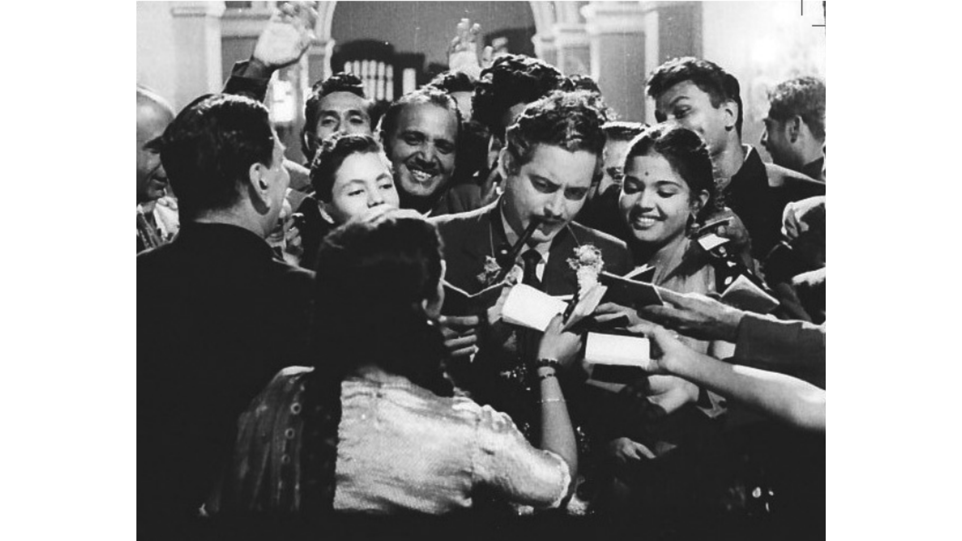 In 'Kaagaz Ke Phool' (1959), Guru Dutt played Suresh - a once-famous movie director who, in his old age, revisits the studio that was the site of his greatest triumphs. (Photo from Yasser Usman’s 'Guru Dutt: An Unfinished Story', with permission)