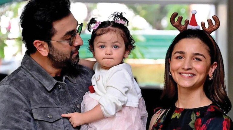 Alia Bhatt with daughter Raha  and husband ranbir