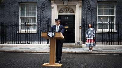 Rishi Sunak takes responsibility for election loss, apologizes to UK in Downing Street address; Images from his farewell speech