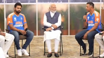 Modi encourages T20 World Champions (Video Grab)