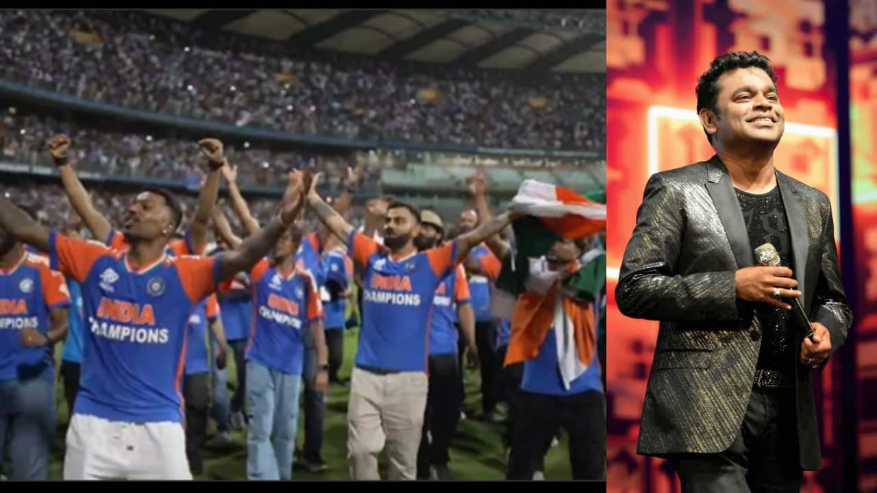 Virat Kohli, Rohit Sharma and Team India cricketers sing Vande Mataram at Wankhede Stadium, A R Rehman says "really emotional to see this"