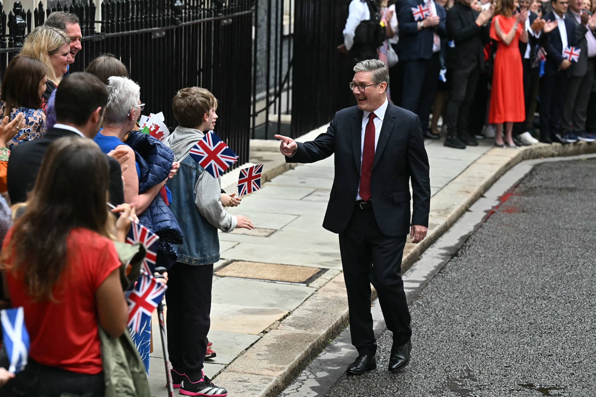 &quot;His (Rishi Sunak) achievement as the first British-Asian prime minister of our country, the extra effort that that will have required, should not be underestimated by anyone,&quot; Starmer said. (AFP Photo)