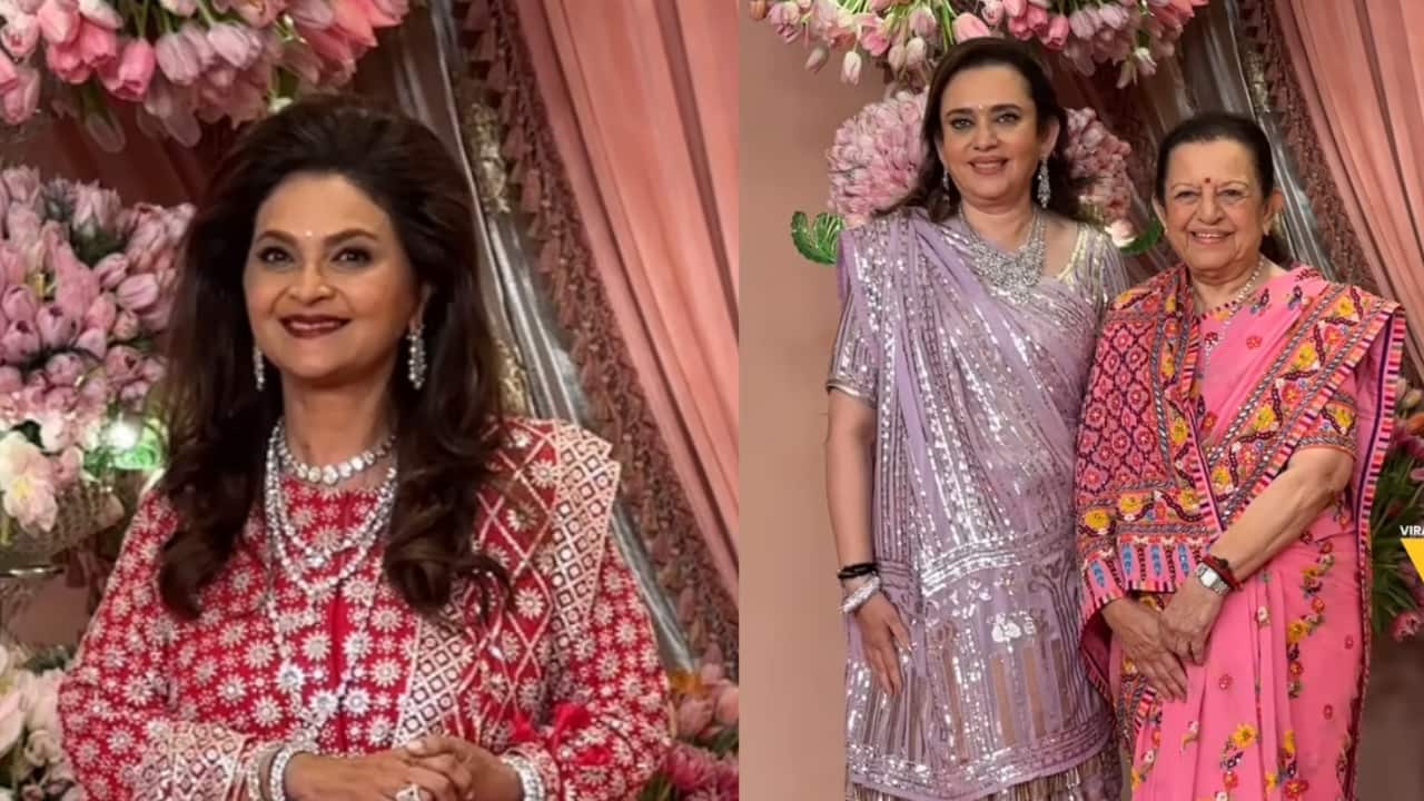 Anant Radhika Sangeet ceremony: Nita Ambani's sister and mother, Mukesh Ambani's sister Deepti Salgaonkar arrive