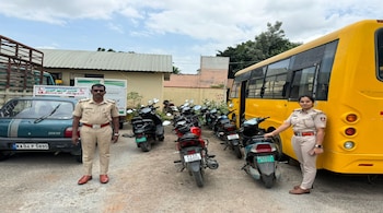 Karnataka transport department seized 133 bike taxis in Bengaluru on Friday