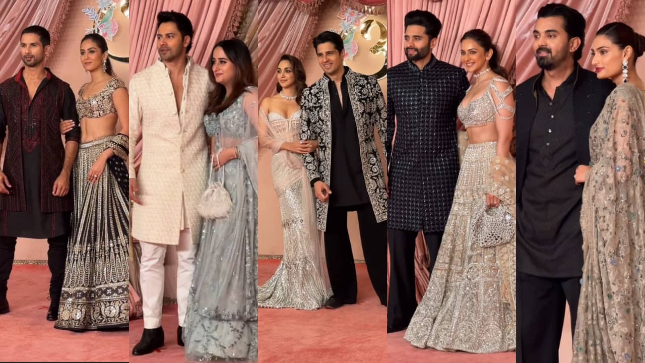 Siddharth-Kiara, Shahid-Mira, Varun-Natasha, Athiya-KL Rahul, Bollywood jodis who shined at Anant-Radhika Sangeet ceremony