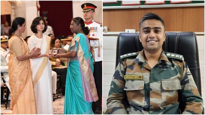 Captain Anshuman Singh's wife collects Kirti Chakra, recalls their story: 'It was love at first sight'