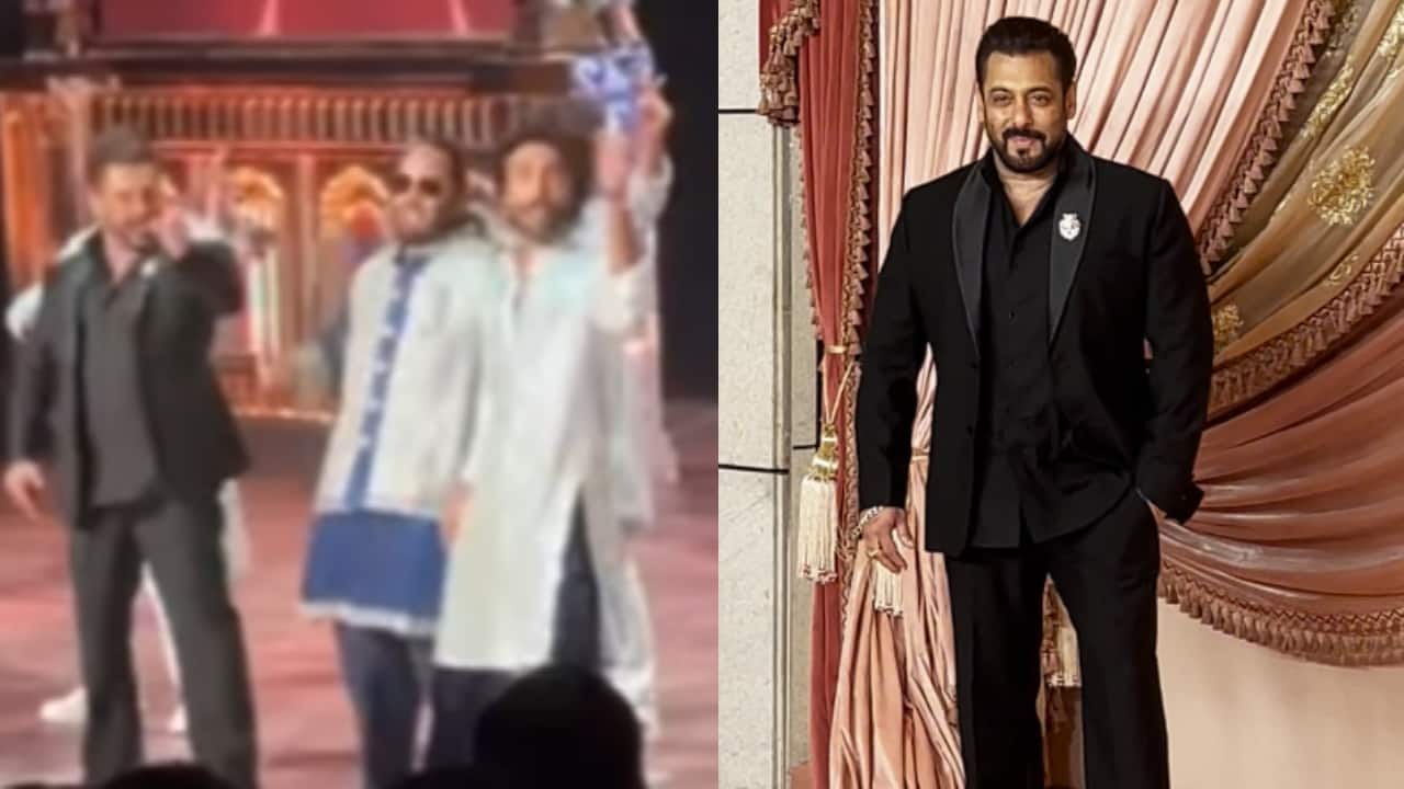 Salman Khan makes stunning entry with groom Anant Ambani, duo perform on Aisa Pehli Baar Hua Hai