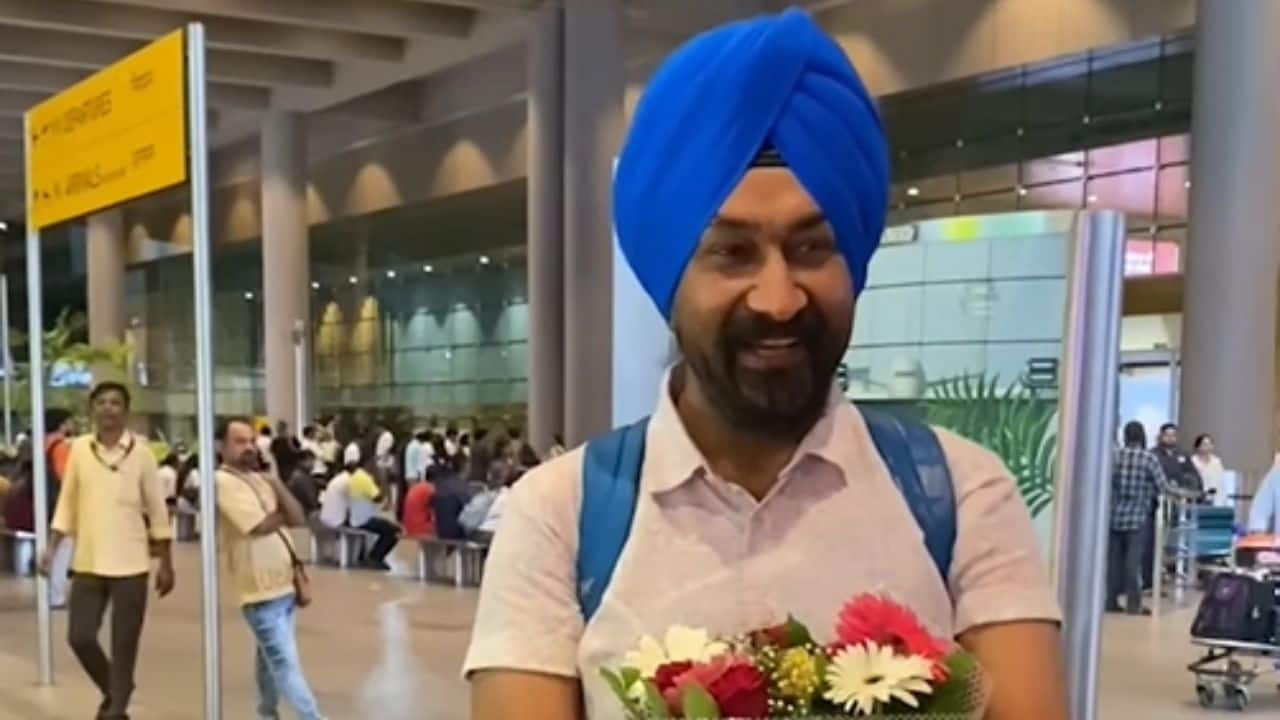 Gurucharan Singh makes first public appearance at Mumbai Airport since his disappearance