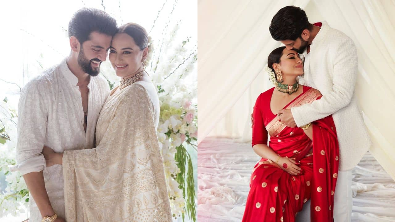 Sonakshi Sinha's phone wallpaper features her wedding picture with Zaheer Iqbal, latter says, "Angel is in the pic"