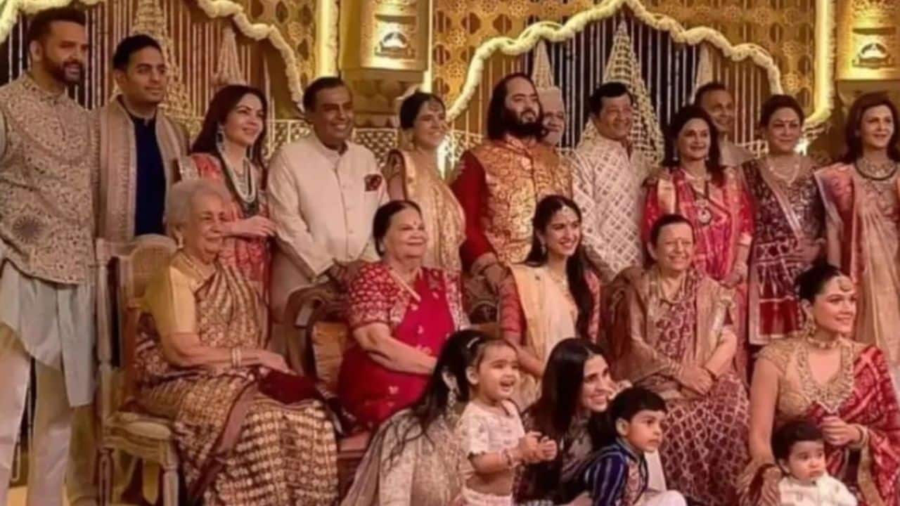 Anant Ambani's and Radhika Merchant's families perform Grah Shanti Puja together ahead of their wedding