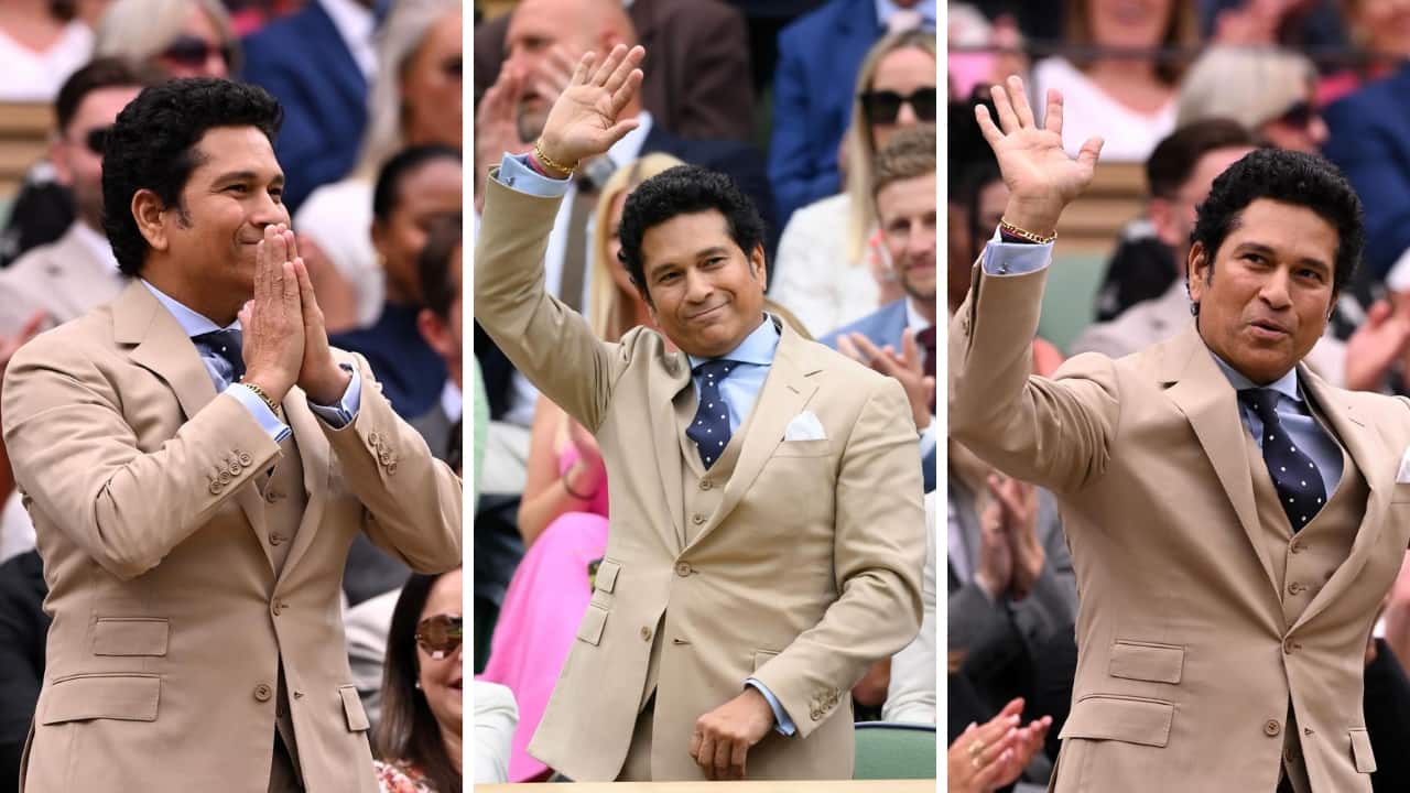 Little master Sachin Tendulkar’s big fashion moment at Wimbledon court