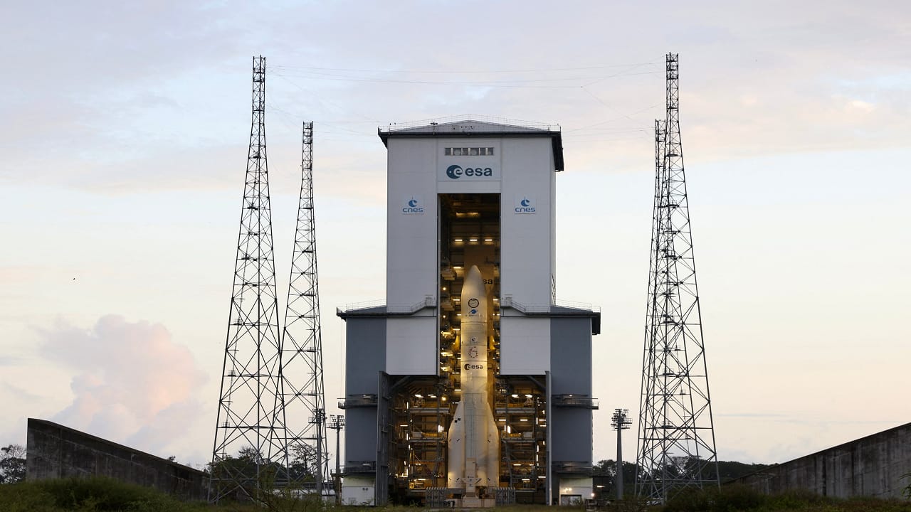 The inaugural flight of the European Space Agency's (ESA) most powerful rocket yet is scheduled to launch from Europe's spaceport in Kourou, French Guiana at 3pm local time (1800 GMT).(AFP Photo)