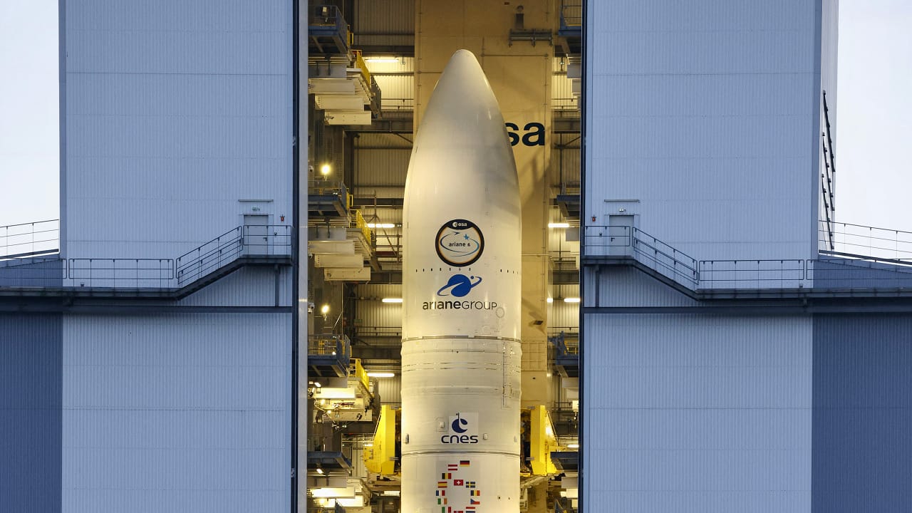 Since the last flight of the rocket's workhorse predecessor, Ariane 5, a year ago, Europe has been unable to launch satellites.(AFP Photo)