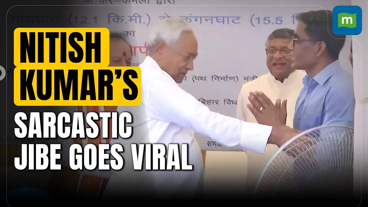 Watch: Bihar CM Nitish Kumar Sarcastically Begs Road Engineer To Ramp ...