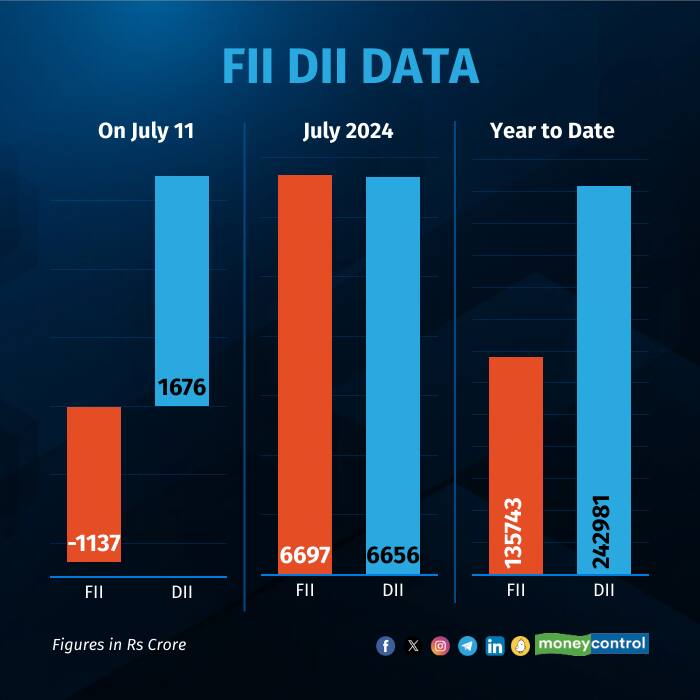 FIIs Net Sell Equities Worth Rs 1,137 Crore, DIIs Net Buy Shares Worth ...