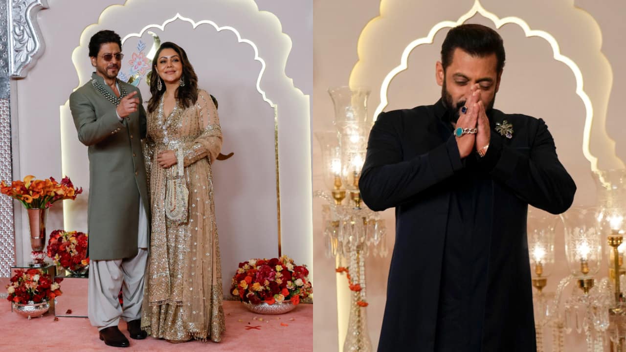 Shah Rukh Khan with wife Gauri Khan, Salman Khan stun in ethnic outfits ...