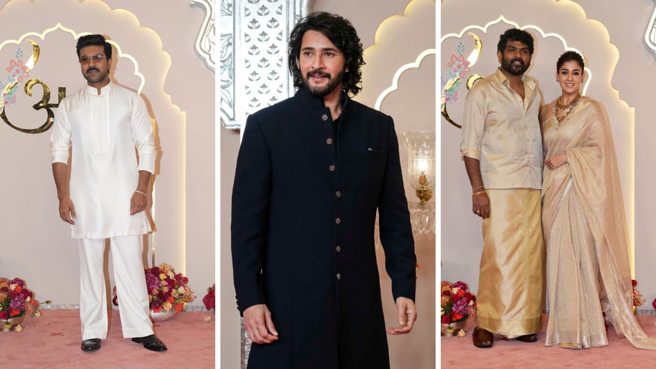 South arrives in style: Ram Charan, Rana Daggubati, Mahesh Babu, Nayanthara serve looks at Anant Ambani’s wedding