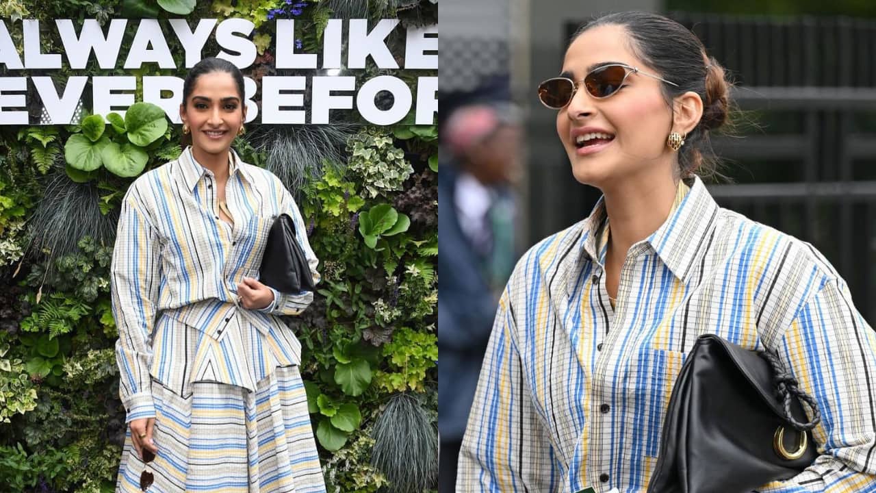 Sonam Kapoor serves chic royalty in Bottega Veneta at Wimbledon Women's Final