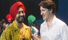 Justin Trudeau joins Diljit Dosanjh on stage, the latter praises Canada’s diversity