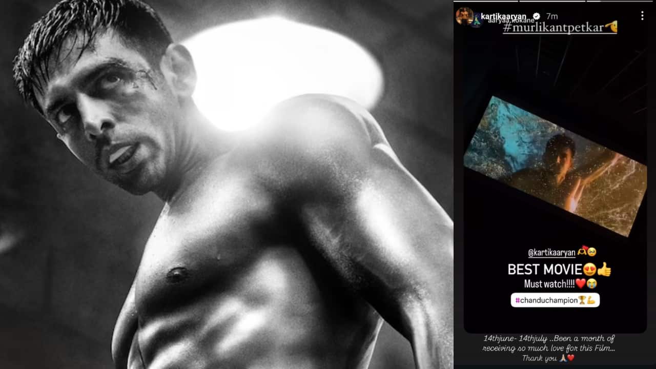 Kartik Aaryan celebrates one month of Chandu Champion, writes: Receiving so much love for this film