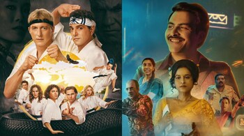 Cobra Kai Season 6 and Tribhuvan Mishra CA Topper as the featured releases. (Images credit: X)