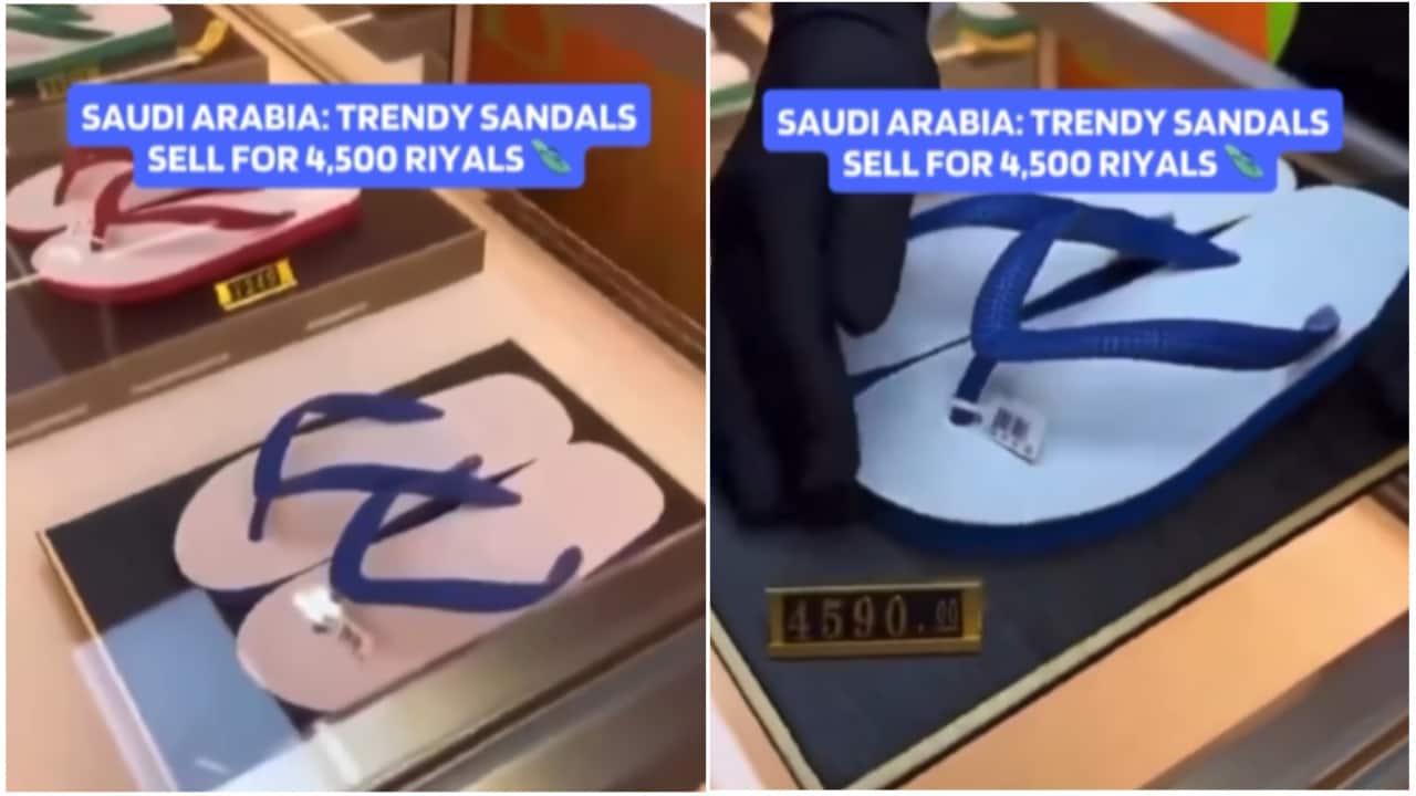 Kuwait store sells 'trendy sandals' for Rs 1 lakh. 'We wear these slippers to the toilet,' comment Indians