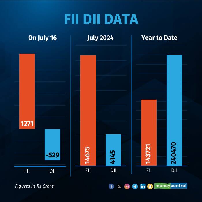 FIIs Net Buy Equities Worth Rs 1,271 Crore, DIIs Net Sell Shares Worth ...