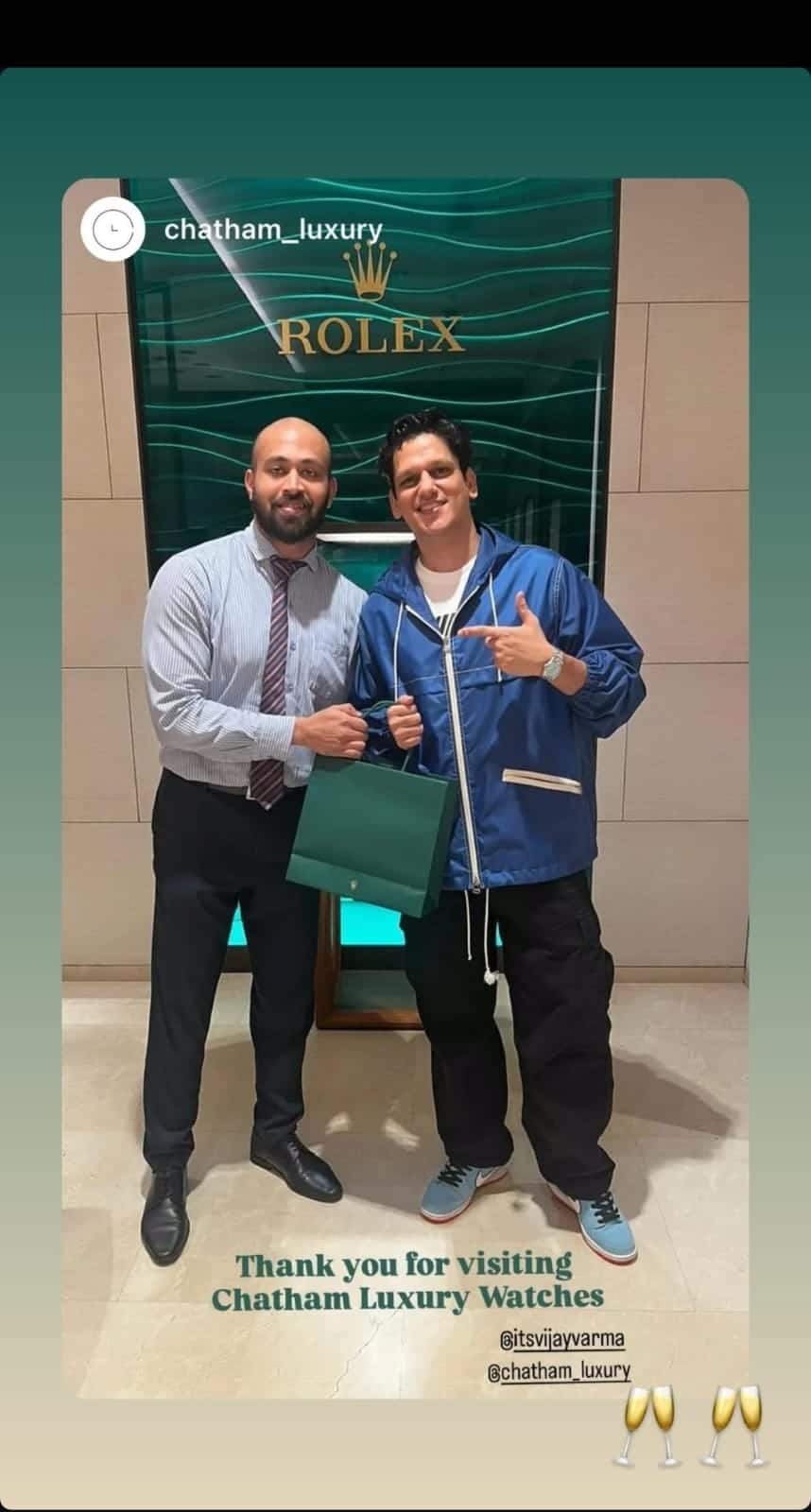 Vijay Verma's Instagram story