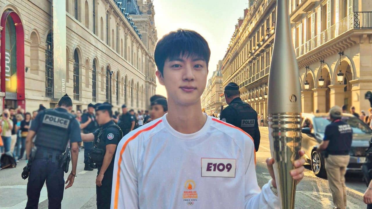 BTS’ Jin shares a message of hope and support for the athletes after completing his role in 2024 Paris Olympics