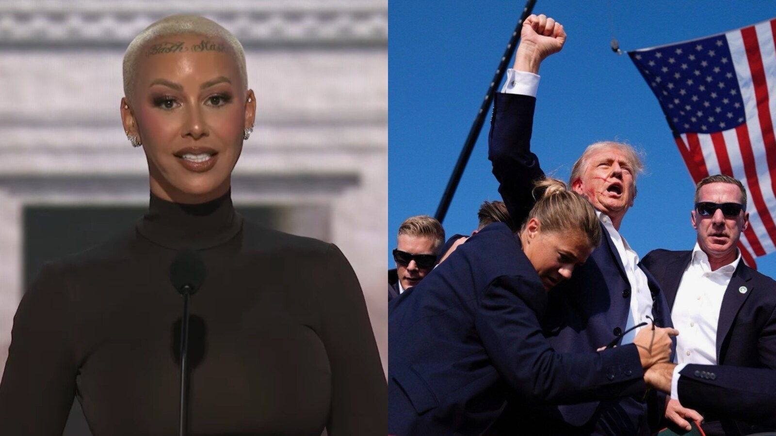 Amber Rose backs Donald Trump at Republican Convention, claims media  deception