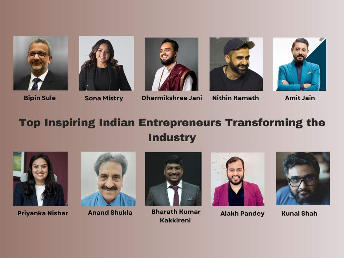 Top Inspiring Indian Entrepreneurs Transforming The Industry