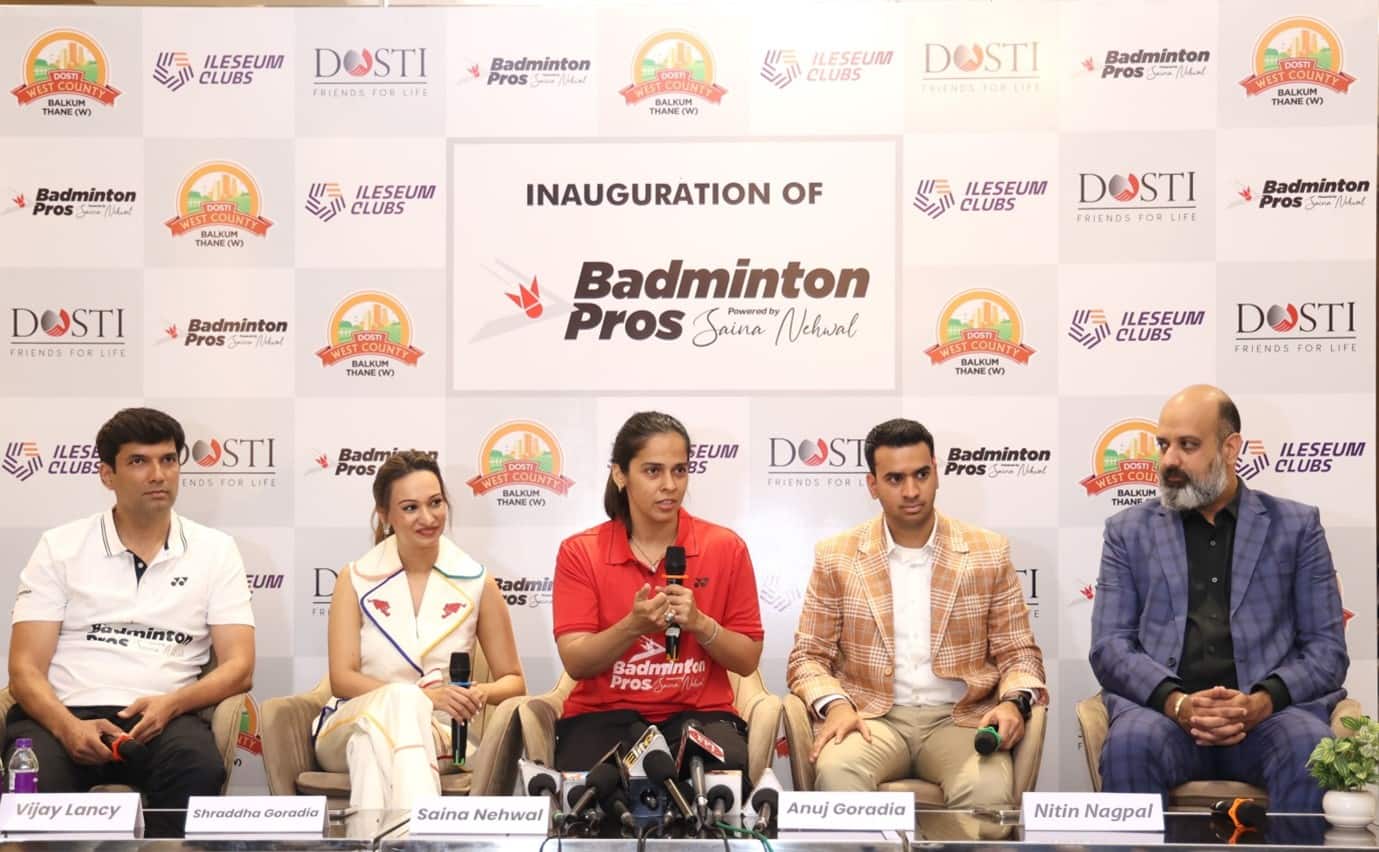 Saina Nehwal Inaugurates Badminton Pros Academy at Dosti West County